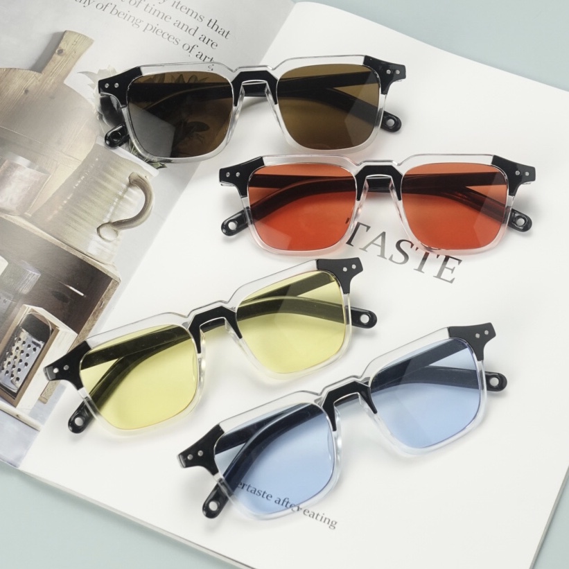 凹造型街拍复古个性大脸时尚茶色太阳眼镜女显瘦isn韩版墨镜男潮