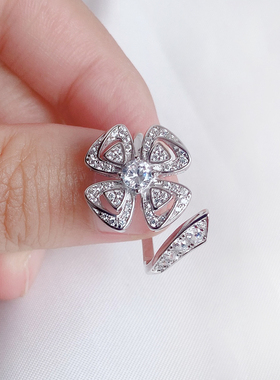 奥米迪奥幸运草戒指女时尚个性