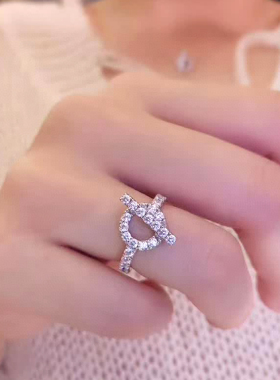 奥米迪奥OT镶钻戒指高级感冷淡风