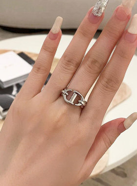 奥米迪奥CD猪鼻子戒指欧美高级感