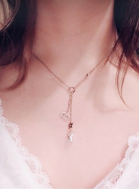 迪奥字母新潮款高级感天然珍珠