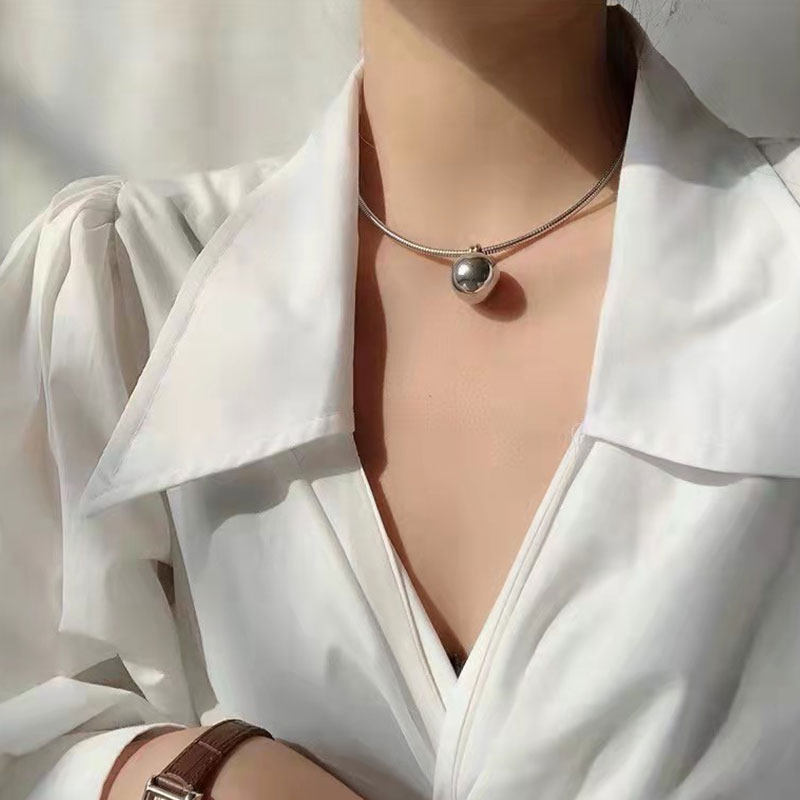 圆球项圈小众设计感颈圈甜酷圆环