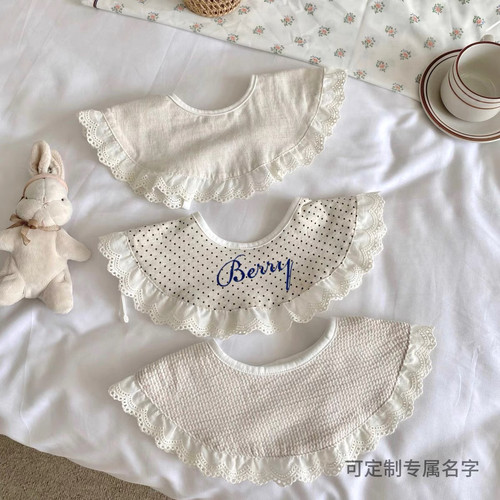 定制名字ins围嘴口水巾围兜