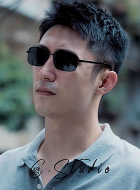 男士墨镜长方形框户外驾驶偏光镜