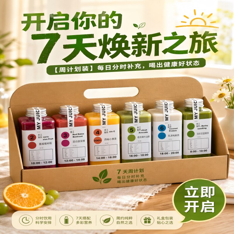 轻段果蔬汁0脂控卡低卡0蔗糖饱腹