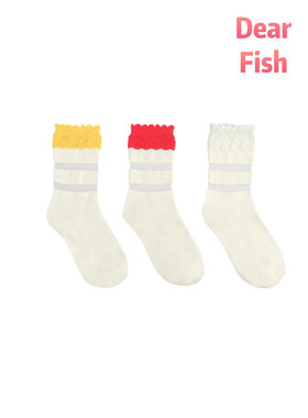 DEARFISH【玫瑰】2025春夏薄透新款玻璃丝柠檬黄女袜时尚透气袜