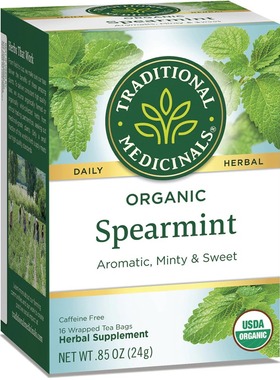 美国原装Traditional Medicinals Spearmint留兰香茶16包02/27