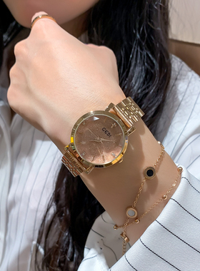 歌迪手表女简约气质女士女款防水大气正品名牌2024年新款轻奢女表