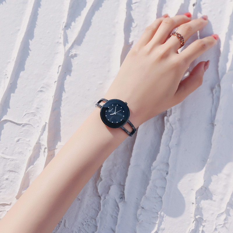kimio手表女学生防水简约冷淡时尚ins原宿学院森系百搭复古chic风