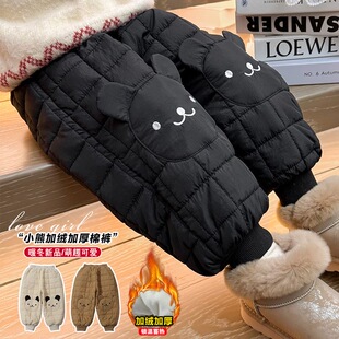 女童棉裤冬季外穿加绒加厚保暖裤儿童过冬裤子宝宝冬装长裤潮