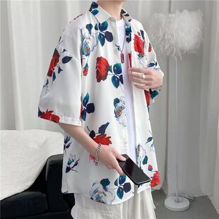 印花雪纺衬衫春秋2025新款韩版宽松设计感小众长袖上衣衬衣女式