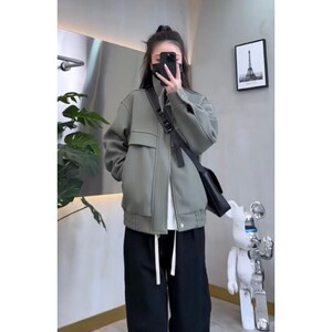 秋冬新品男士加厚飞行机车服立领韩版夹克外套时尚痞帅潮流上衣