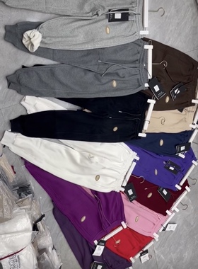 品酷世家冬季新款加绒加厚春秋不加绒女士休闲卫裤定制孤品特价