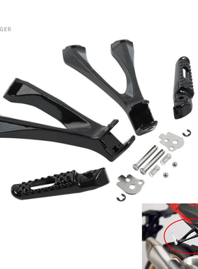 适用于本田CBR1000RR后排脚踏乘客休息脚蹬固定脚踏脚踏板17-19年