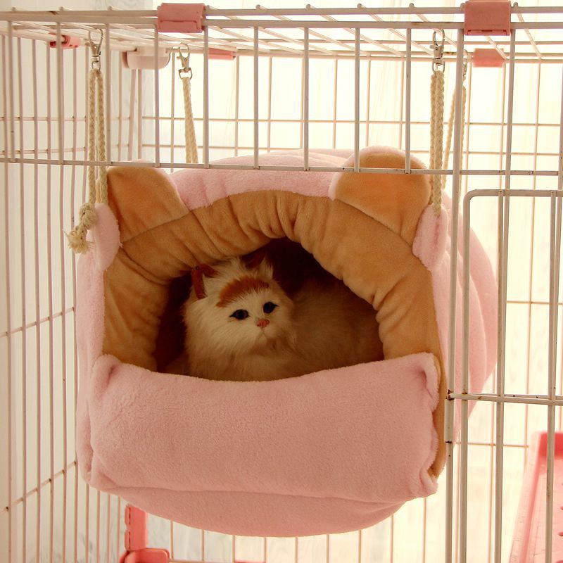 现货新款猫吊床挂窝封闭式猫窝冬季保暖宠物窝猫笼子内用挂床