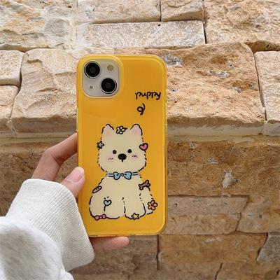 ins卡通西高地狗狗iPhone141516promax手机壳15pro保护套13保护壳全包