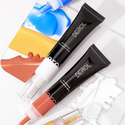 DEROL美黑彩色调色液修正黄黑皮冷暖深浅色号 纯白蓝色黄色调和液