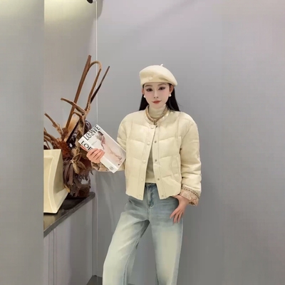 南油欧货2025冬季新款中式风羽绒