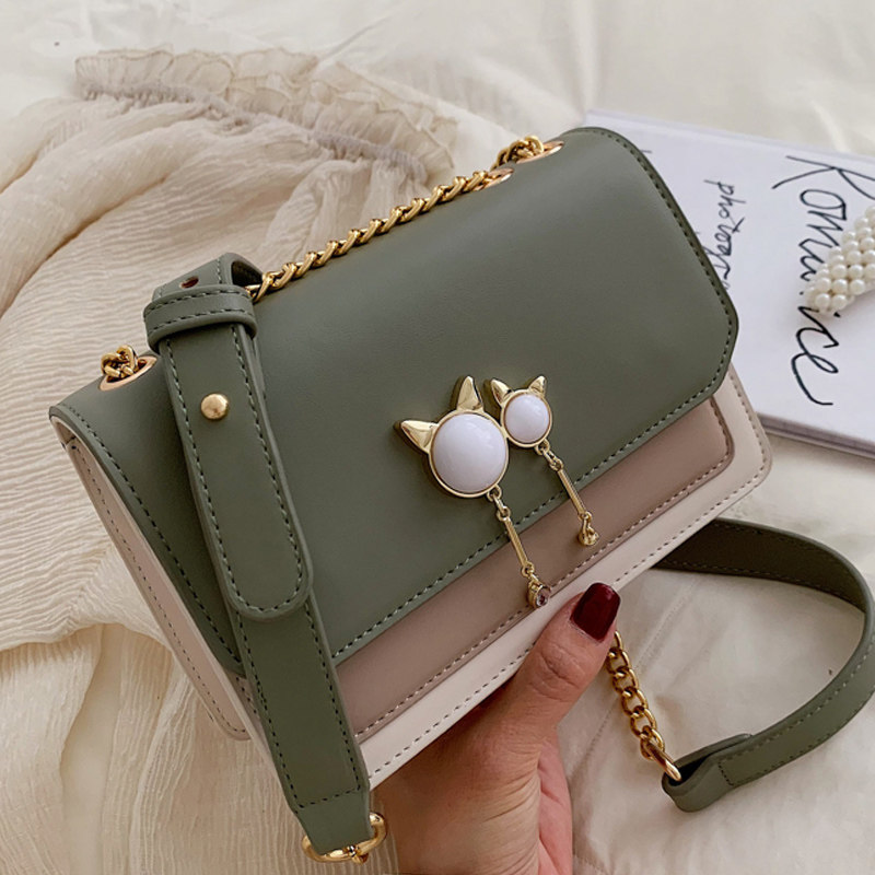 North Bag Girl 2019 new pattern summer Chain bag Small bag fashion Versatile Inclined shoulder bag ins Single shoulder small square bagin the Leather/Lady bags/Men's bag, Ms. bags  category - from Buy2taobao.com to provide professional Taobao agent buy service