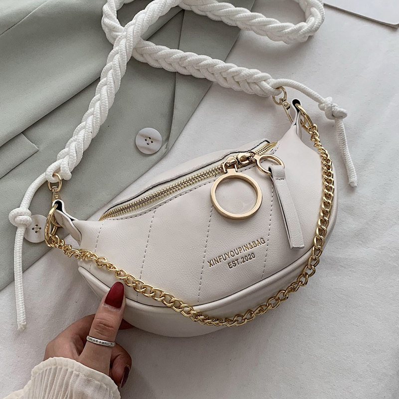 北包包女包包2020新款潮胸包链条斜挎包流行腋下包饺子包韩版百搭