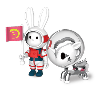 tokidoki独角兽中国探月联名太空人扭蛋潮玩盲盒纪念儿童圣诞礼物