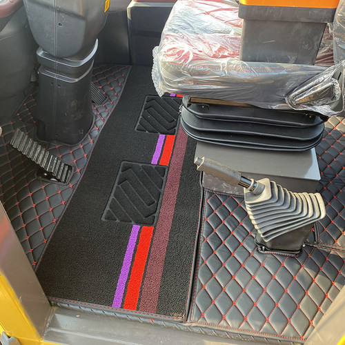 临工三一装载机脚垫皮革全包