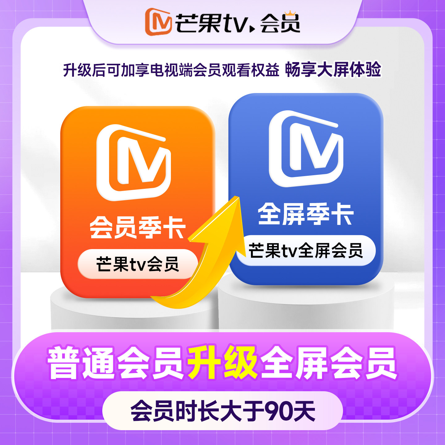 【官方直充】芒果TV会员升级全屏会员30天月卡90天季卡365天年卡图片