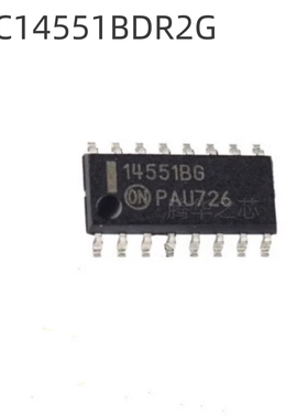 全新 丝印14551B MC14551BDR2G 封装SOP16模拟开关芯片多路复用器