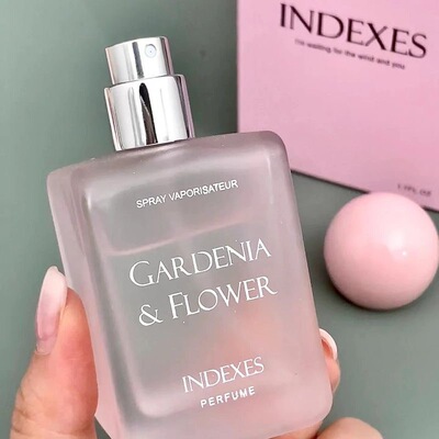 INDEXES索引女士香水粉色浪漫邂逅清新茶香学生平价小众香水50ml