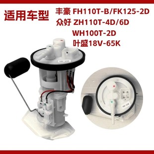 6D丰豪FH110T B汽油泵总成 65K众好110T 电喷摩托车叶盛18V