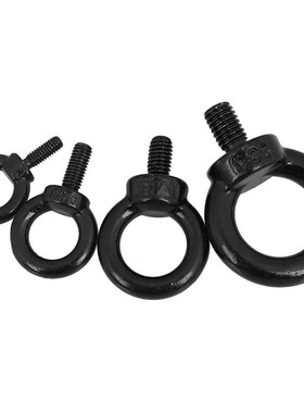 黑色不锈钢吊环螺栓 O型起重螺丝 M4M5M6M8M10M12M14M16M18M20M24