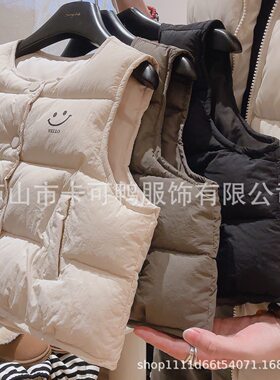 1839儿童新款棉服马甲男女童百搭坎肩外套中大宝宝外穿校服神器
