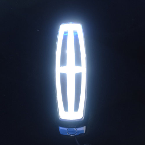 林肯冒险家航海家发光车标灯好看