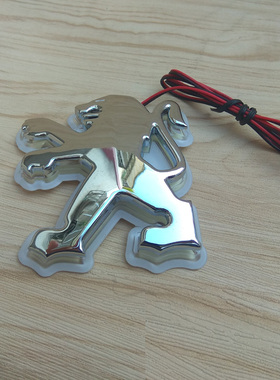 炫酷LED车标灯标致 308S 508安装 2008 3008 5008 206 207车标背