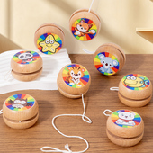 幼儿园入门溜溜球儿童卡通木质悠悠球经典 传统怀旧益智趣味小玩具