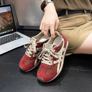 爆款巨好看轻便德训鞋女款学生2025秋冬季新款百搭休闲运动阿甘鞋