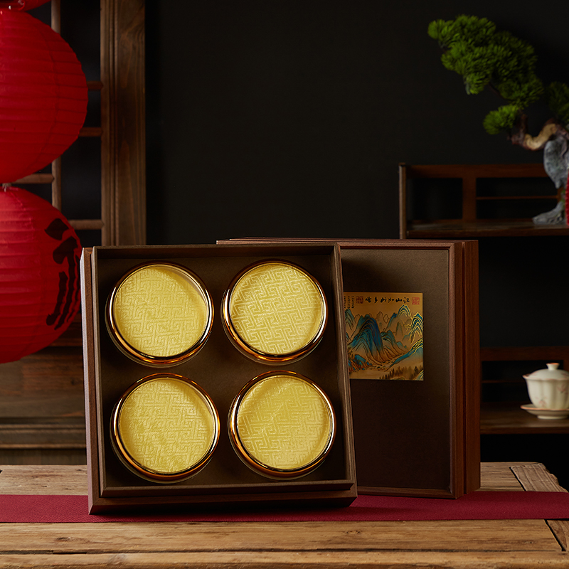 新款礼盒空盒石斛西洋参片包装盒黄芪灵芝四宝包装盒滋补品礼品盒