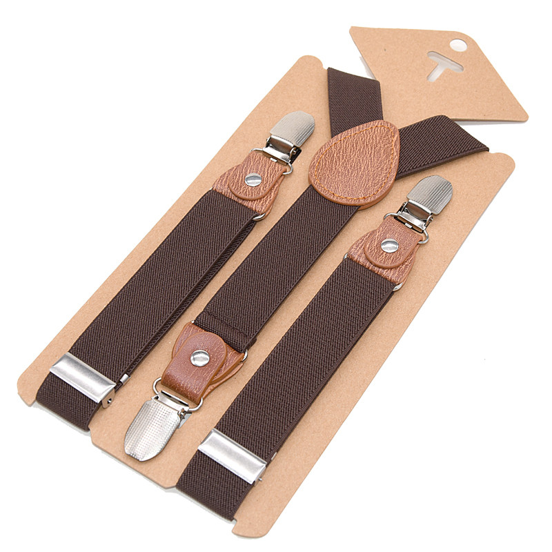 儿童背带三夹弹力吊裤带宝宝裤子防滑吊带Y型调节肩带演出配饰