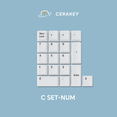 C套装-山海陶瓷键帽 光滑釉面 均匀透光 机械键盘键帽 原厂高度