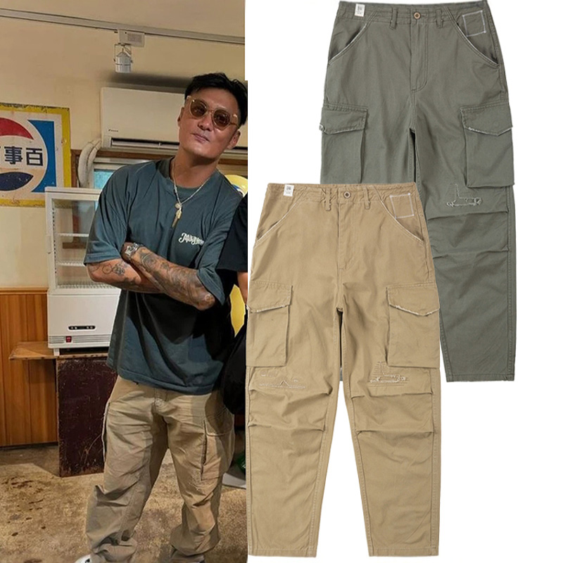 潮牌MDNS余文乐同款休闲裤子