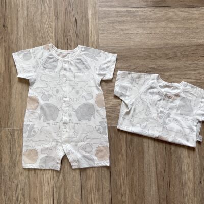 夏季短袖男女宝宝薄款爬爬服