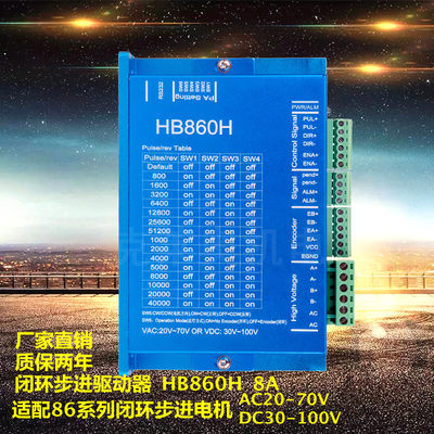 86闭环步进电机驱动器HB860H带编码器伺服步进驱动器AC18-80V