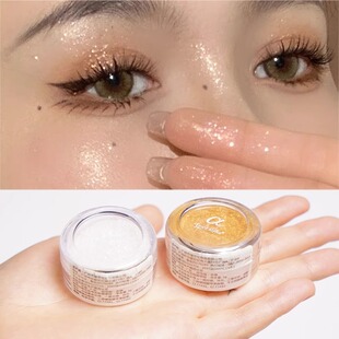 眼影闪粉舞台妆化妆金粉亮晶晶珠光白色细粉阿尔法提亮脸部高光粉