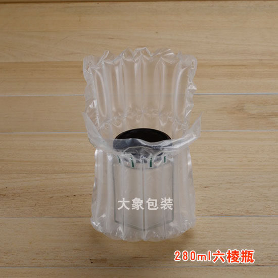 辣椒酱气柱袋充气袋六棱瓶280ML气泡柱袋防震空气汽柱袋气囊袋
