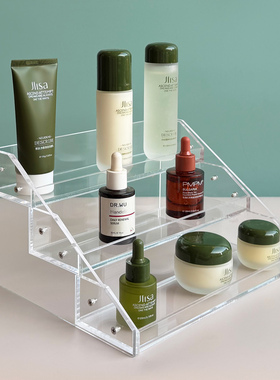 亚克力大容量阶梯置物架加厚置物架酒架超市货架饮料吧台酒水陈列