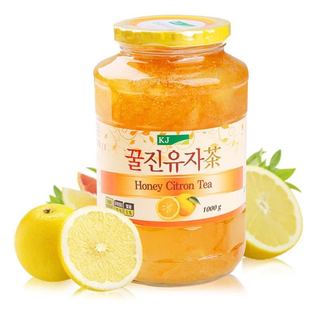 kj韩国蜂蜜柚子茶进口国际1000g果味茶果汁冲饮 包邮