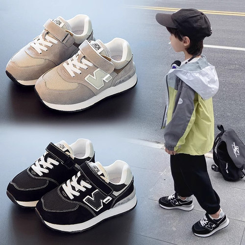 艾尚萌正品儿童软底透气运动鞋