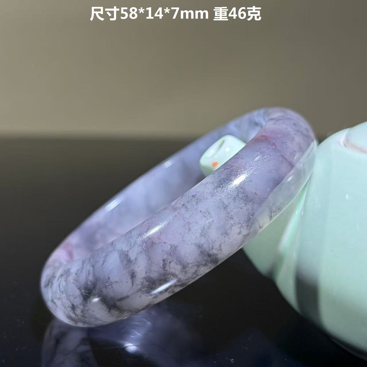 桂林鸡血玉大地烟丝料镯子鸡血石玉石飘逸手镯原石精美58玉镯精品