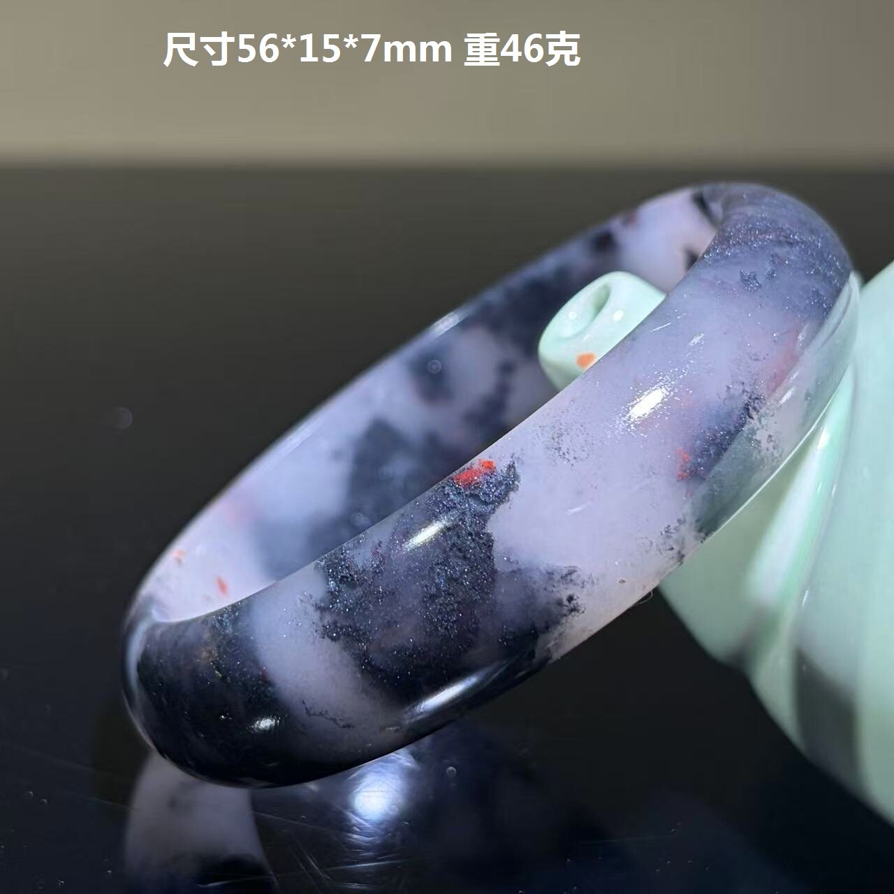 桂林鸡血玉鸡血石手镯玉镯精品珍手饰
