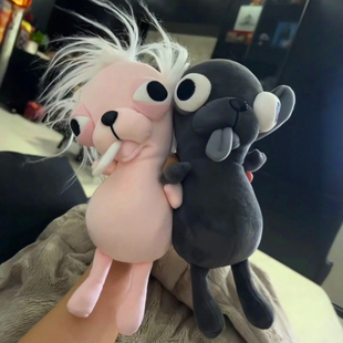 情侣搞笑玩具冠毛犬阿冠吉娃娃毛绒公仔抱枕生日礼物大号玩具